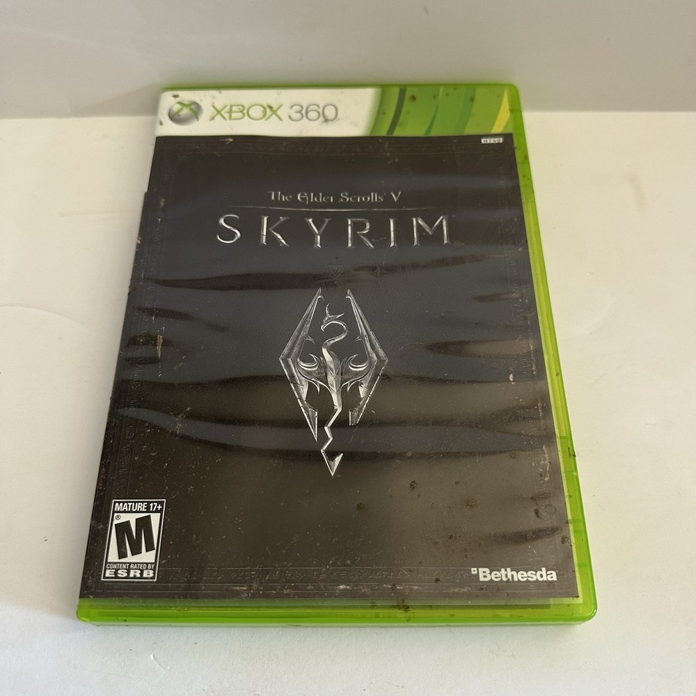 The Elder Scrolls V Skyrim Xbox 360 CIB Map +‎ Manual Tested & Working